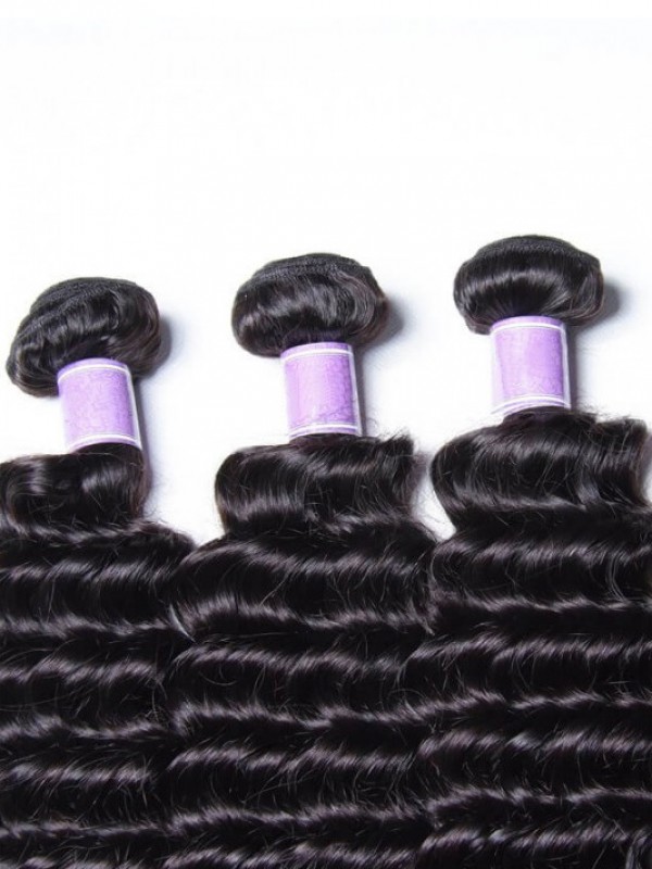 Peruviano Onda Profonda Estensioni Dei Capelli 4 Pz/Lotto