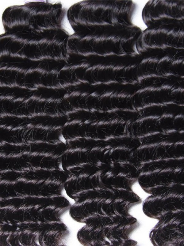 Peruviano Onda Profonda Estensioni Dei Capelli 4 Pz/Lotto