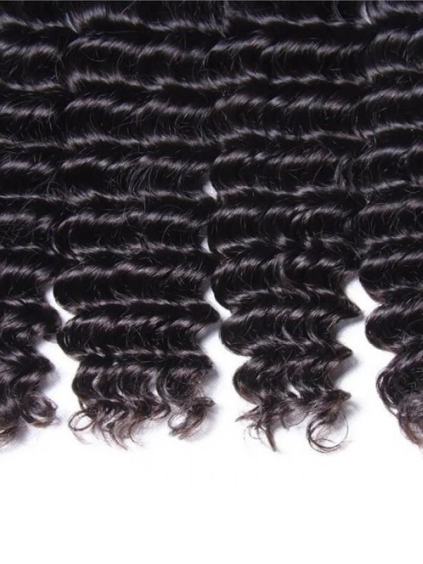 Peruviano Onda Profonda Estensioni Dei Capelli 4 Pz/Lotto