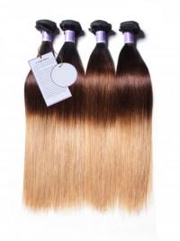 4 Pacchi T1B/4/27 Ombre Capelli Vergini Umani Lisci