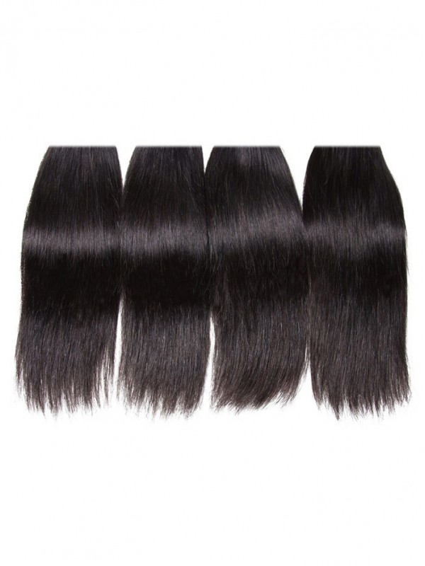 4 Fasci Di Capelli Lisci Vergini Brasiliani