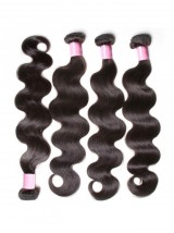 4 Pz/Pacco Peruviano Dell'Onda Del Corpo Dei Capelli Umani Vergini