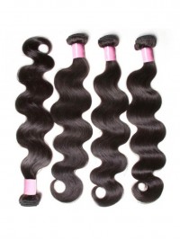 4 Pz/Pacco Peruviano Dell'Onda Del Corpo Dei Capelli Umani Vergini
