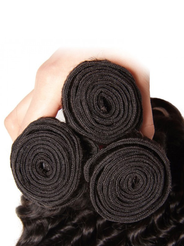 3 Pz/Pacco Tessuto Brasiliano Dei Capelli Umani Dell'Onda Profonda