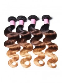 4 Pacchi Di Capelli Vergini Umani Brasiliani Dell'Onda Del Corpo Di Ombre