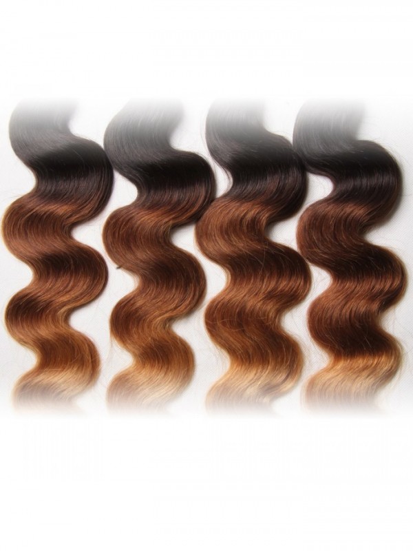 4 Pacchi Di Capelli Vergini Umani Brasiliani Dell'Onda Del Corpo Di Ombre