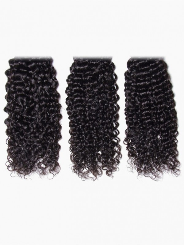 Tessuto Per Capelli Vergini Ricci Peruviani A 3 Fasci