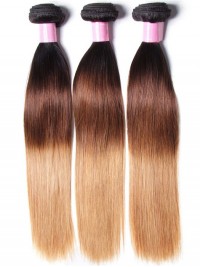 3 Pz/Lotto Tre Toni Ombre Capelli Vergini Lisci