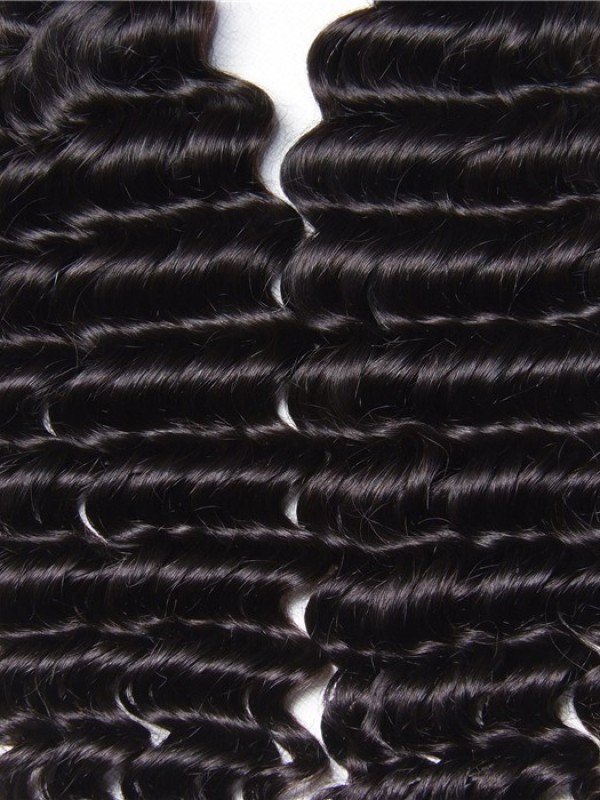 Tessitura Di Capelli Malesi A Buon Mercato 12-26 Pollici 3 Pezzi / Lotto Onda Profonda