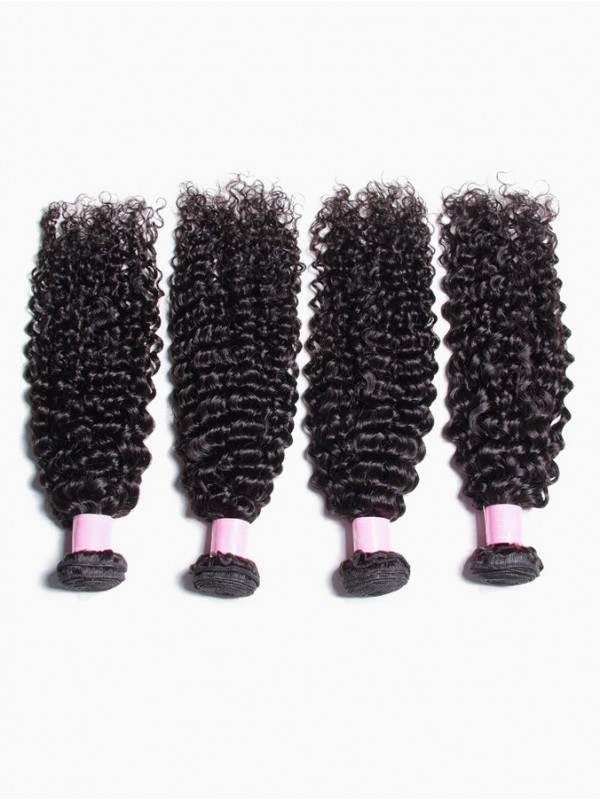 Capelli Vergini Ricci Peruviani Di Jerry Tesse 4 Pezzi/Pacco