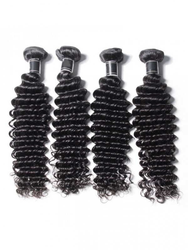 4 Pz/Pacco 10A Capelli Vergini Remy 100% Fasci Di Onda Profonda Umana