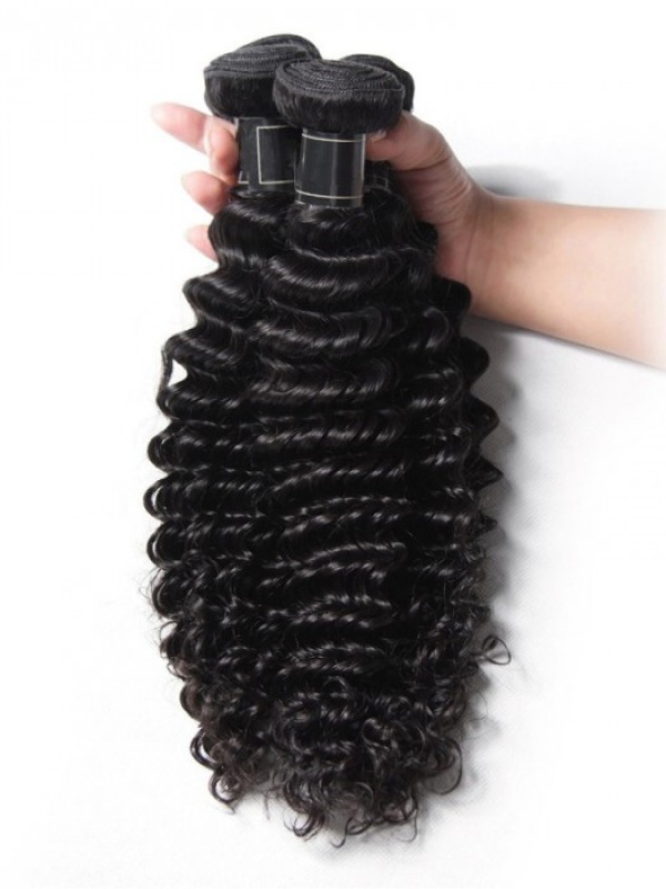 4 Pz/Pacco 10A Capelli Vergini Remy 100% Fasci Di Onda Profonda Umana