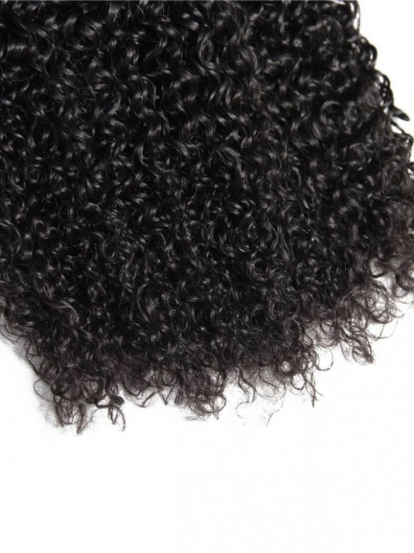 Fasci Di Capelli Ricci Del Tessuto Di Jerry Dei Capelli Umani Vergini Di Remy 4Pcs/Pack