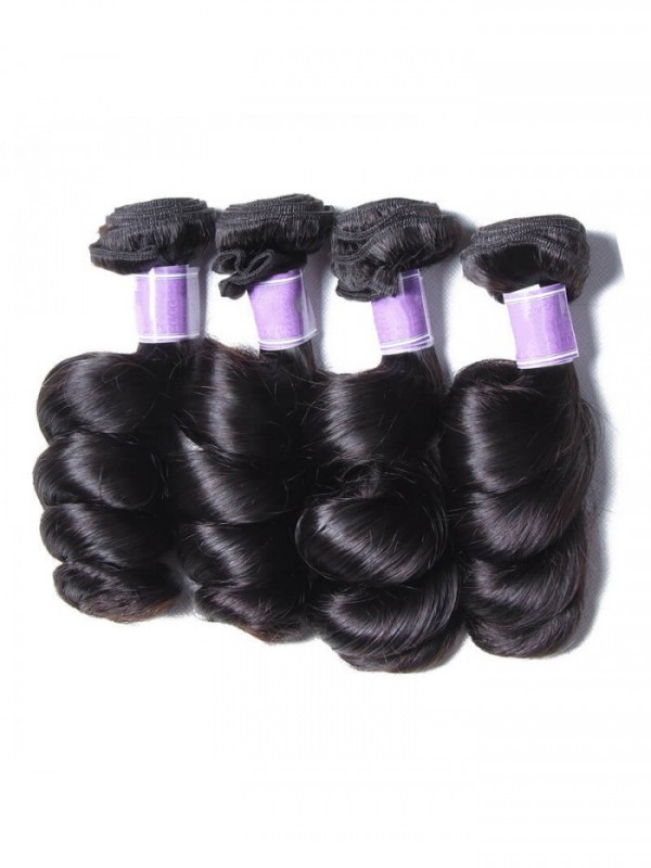Fasci Di Capelli Vergini Peruviani Con Onde Sciolte 4