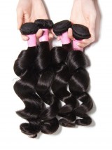 Trama Vergine Peruviana Dei Capelli Dell'Onda Sciolta 4 Pezzi/Pacco