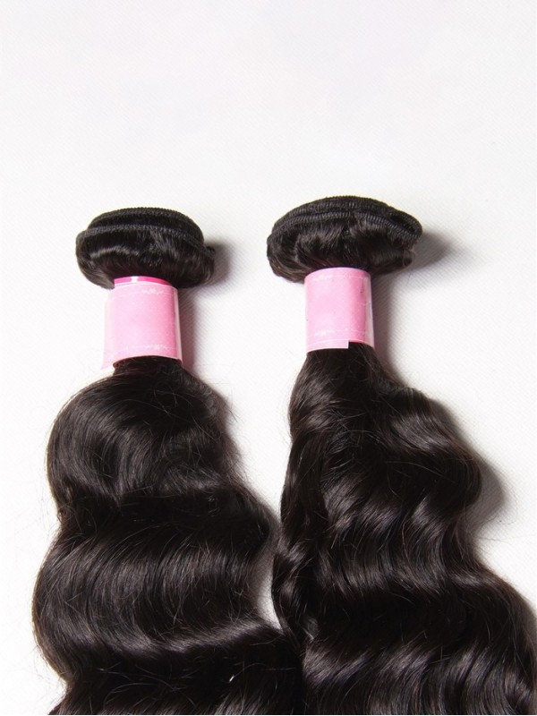 Trama Peruviana Dei Capelli Dell'Onda Naturale 4 Pezzi/Pacco