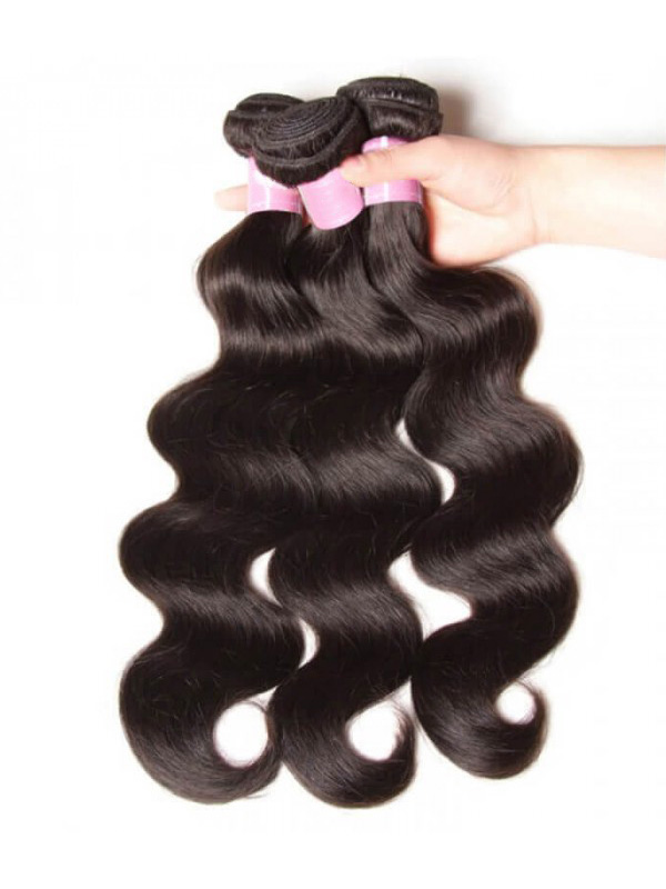 Capelli Vergini Malesi Dell'Onda Del Corpo 3 Pacchi