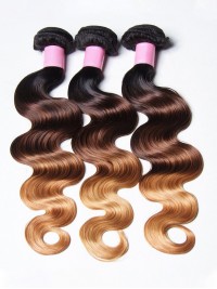 3 Pacchi Di Capelli Umani Brasiliani Dell'Onda Del Corpo Di Ombre