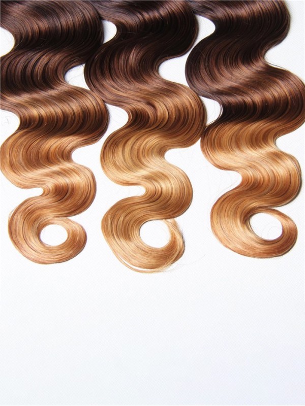 3 Pacchi Di Capelli Umani Brasiliani Dell'Onda Del Corpo Di Ombre