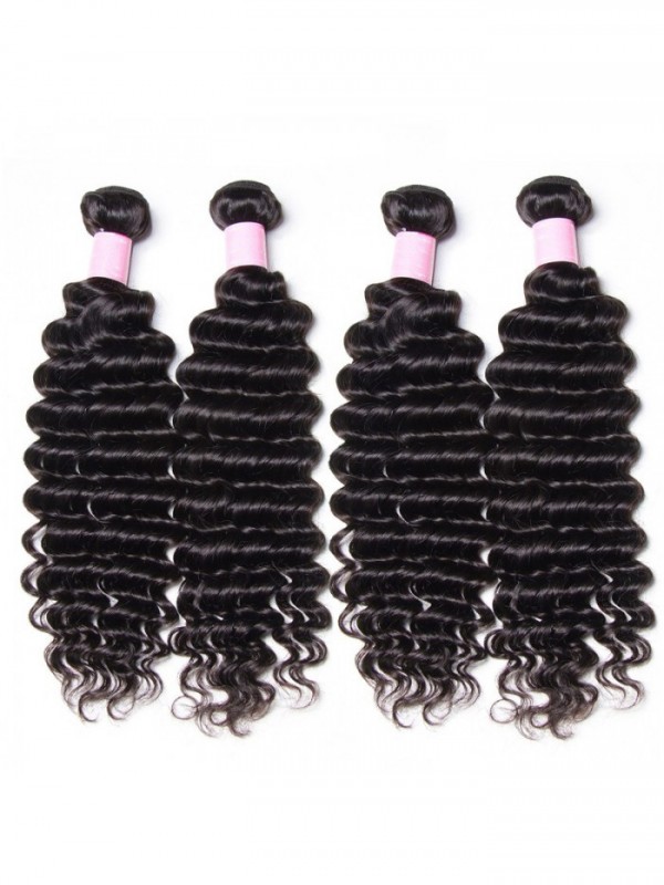 4 Pacchi Capelli Vergini Non Trasformati All'Ingrosso Capelli Ondulati