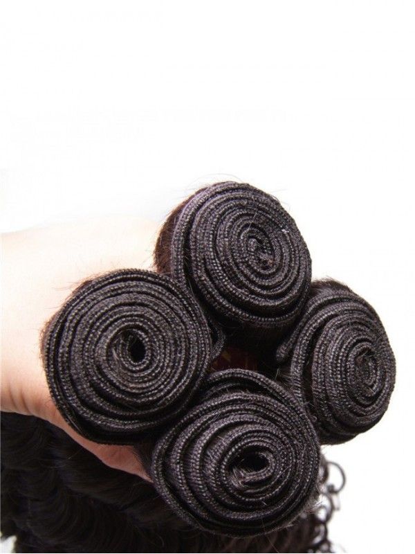 4 Pacchi Capelli Vergini Non Trasformati All'Ingrosso Capelli Ondulati