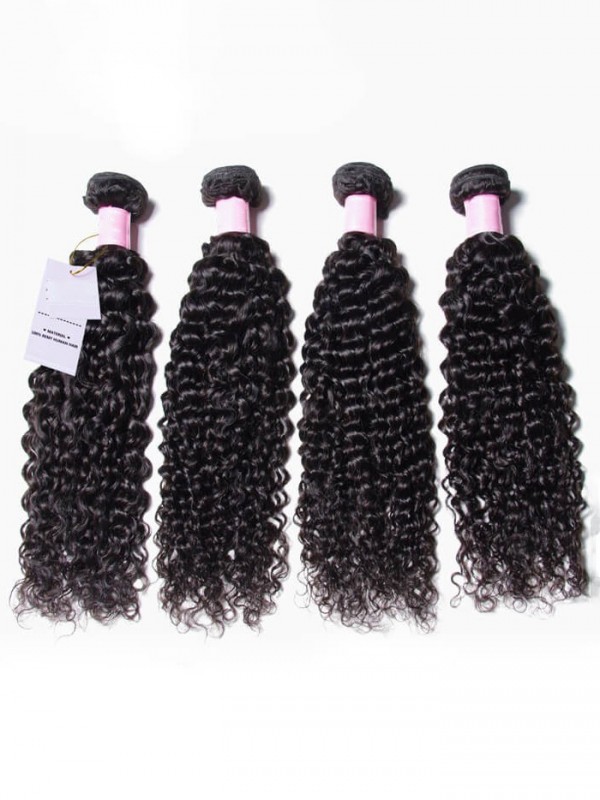 Capelli Vergini Umani Ricci Malesi Di Jerry 4 Pacchi