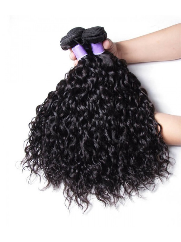 Prodotto Dell'Onda D'Acqua Malese Capelli Umani Economici 4 Pezzi / Pacco