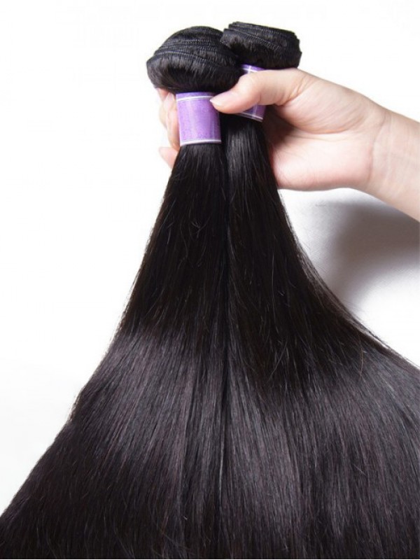 3 Pz/Pacco Malese Rettilineo Dei Capelli Umani Vergini Tesse