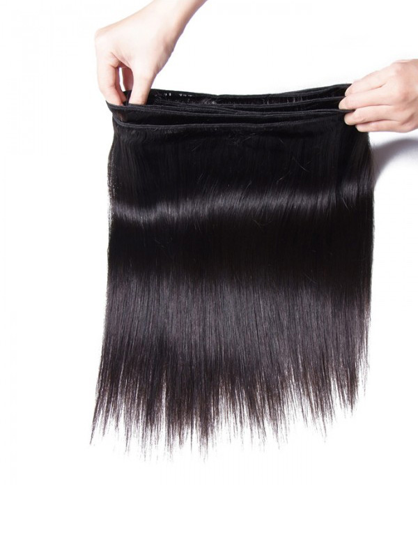 3 Pz/Pacco Malese Rettilineo Dei Capelli Umani Vergini Tesse