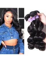 3 Pacchi Di Prodotti Per Capelli Onda Sciolta Peruviana