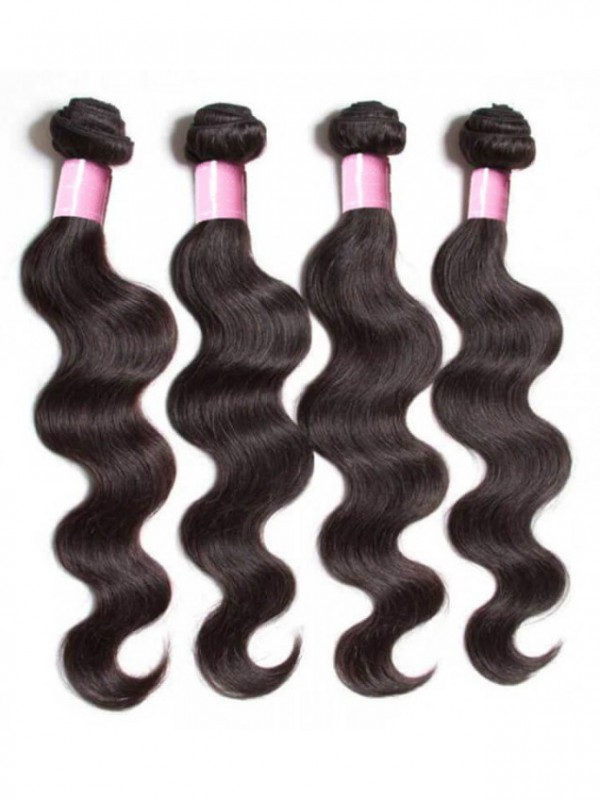 Capelli Malesi Dell'Onda Del Corpo 4 Pezzi/Pacco