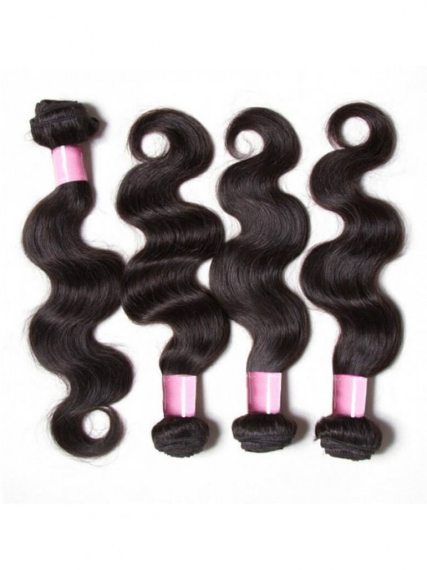 Capelli Malesi Dell'Onda Del Corpo 4 Pezzi/Pacco