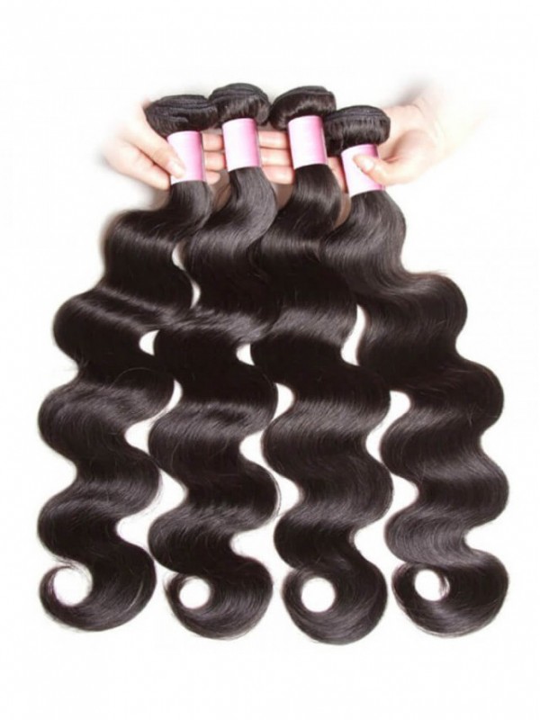 Capelli Malesi Dell'Onda Del Corpo 4 Pezzi/Pacco