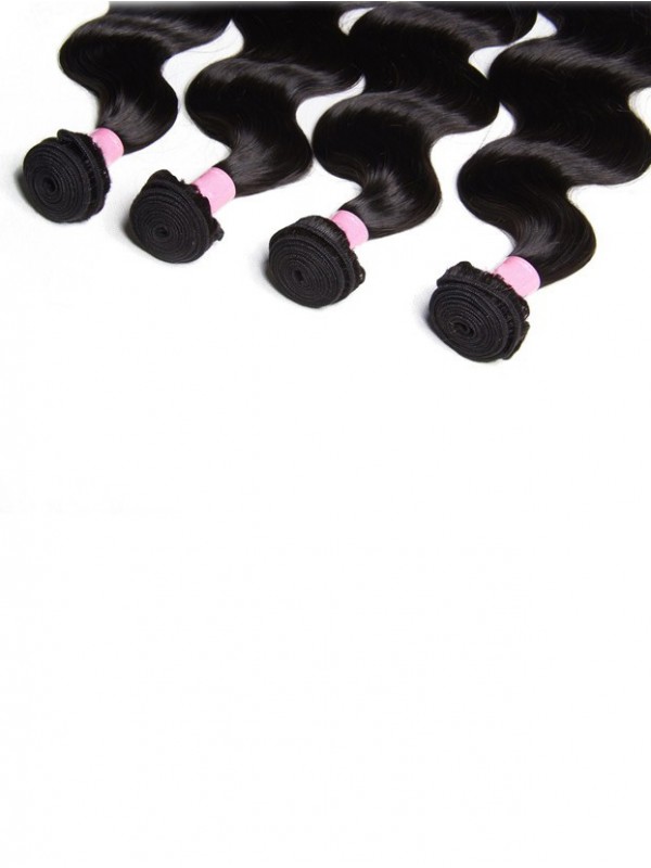 Capelli Malesi Dell'Onda Del Corpo 4 Pezzi/Pacco