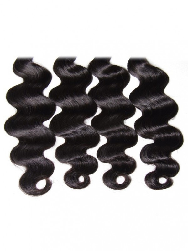 Capelli Malesi Dell'Onda Del Corpo 4 Pezzi/Pacco