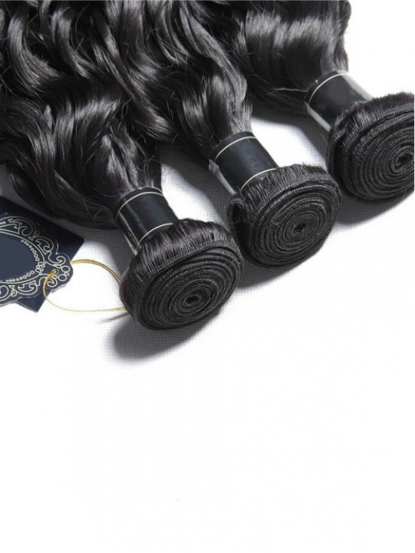 3 Pacchi Di Capelli Naturali Dell'Onda Dei Capelli Umani Vergini Di Remy