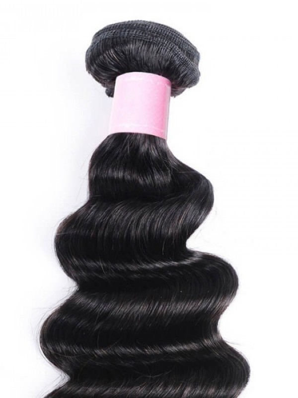1 Bundle Onda Profonda Dei Capelli Umani Vergini