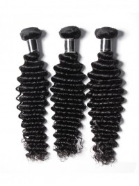Trama Vergine Dei Capelli Umani Di Remy Dell'Onda Profonda 3 Pz/Lotto