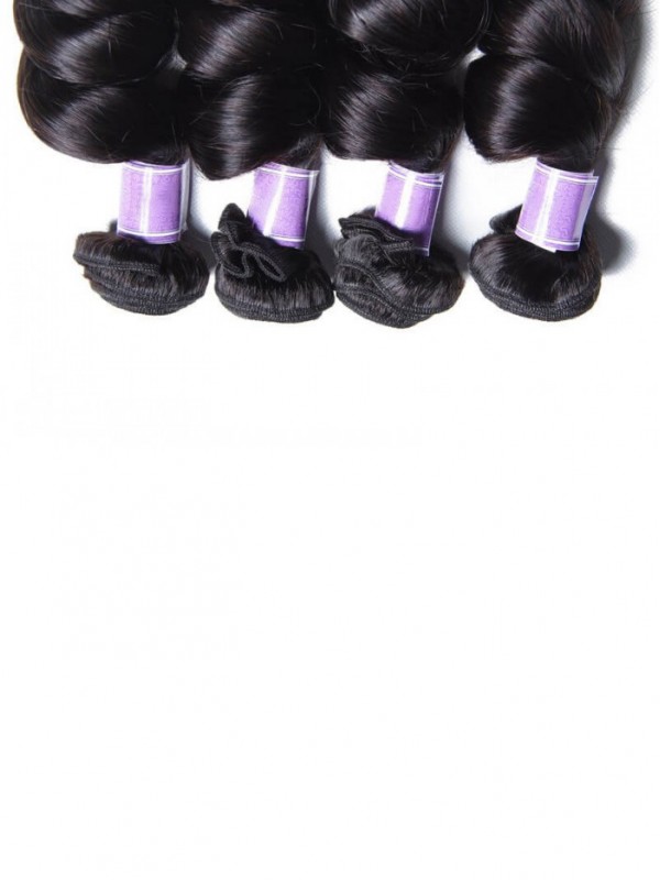 4 Pz/Pacco Capelli Brasiliani Dell'Onda Sciolta Capelli Vergini