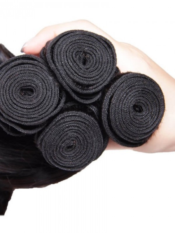 4 Pz/Pacco Capelli Brasiliani Dell'Onda Sciolta Capelli Vergini