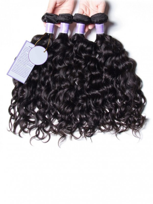 Estensioni A Buon Mercato Dei Capelli Umani Dell'Onda Naturale Malese 4Pcs/Lot