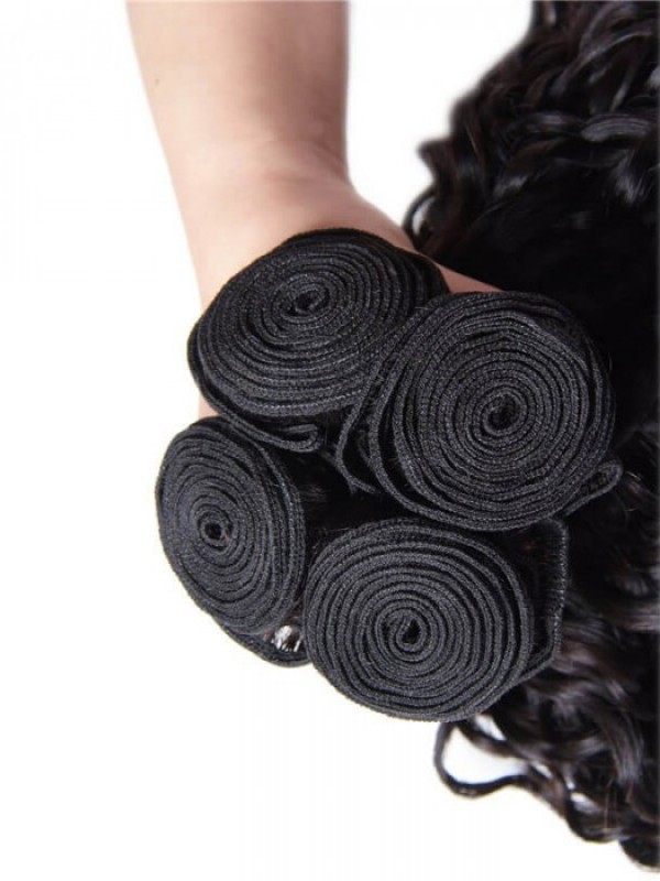 4 Pz/Pacco Capelli Vergini Tessuto Dell'Acqua Dei Capelli Umani
