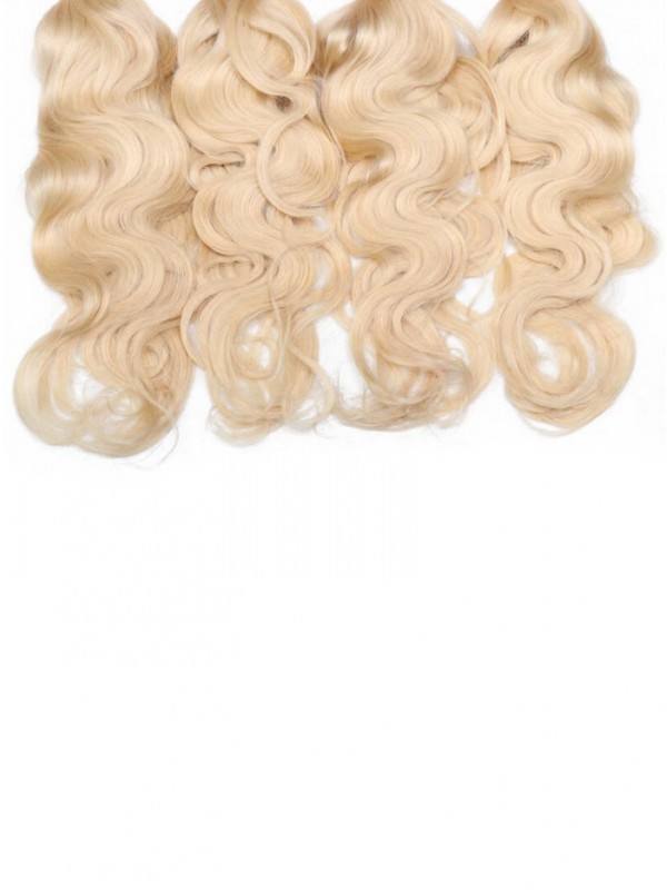 613 Capelli Umani Vergini Biondi Wave 4 Bundles Trama Dei Capelli Dell'Onda Del Corpo
