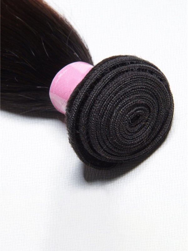 Tessitura Di Capelli Vergini Umani Lisci A Tre Toni Ombre A 4 Fasci