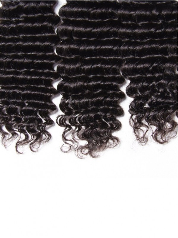 3 Pacchi Di Capelli Vergini Umani Dell'Onda Profonda Indiana