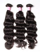 3 Pz/Pacco Tessitura Dei Capelli Vergini Umani Dell'Onda Naturale Malese