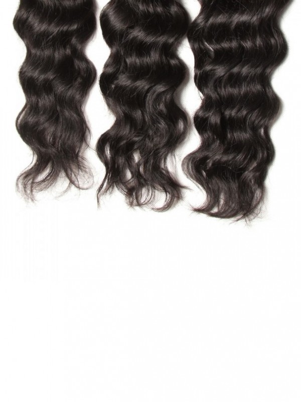 3 Pz/Pacco Tessitura Dei Capelli Vergini Umani Dell'Onda Naturale Malese