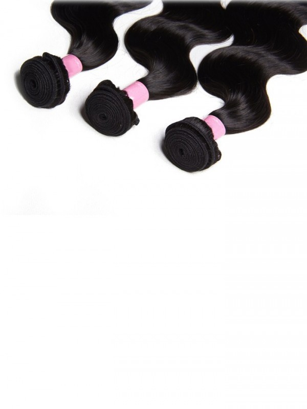Trama Indiana Dei Capelli Umani Dell'Onda Del Corpo 3 Pezzi / Pacco