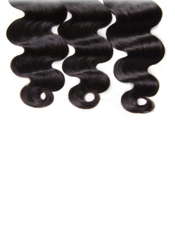 Trama Indiana Dei Capelli Umani Dell'Onda Del Corpo 3 Pezzi / Pacco