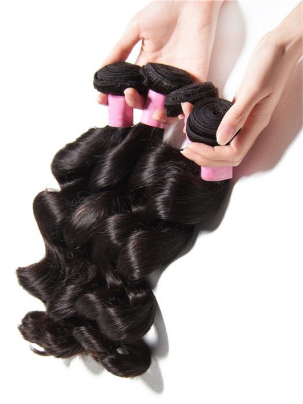 4 Pacchi Di Capelli Vergini Con Onde Sciolte Malesi